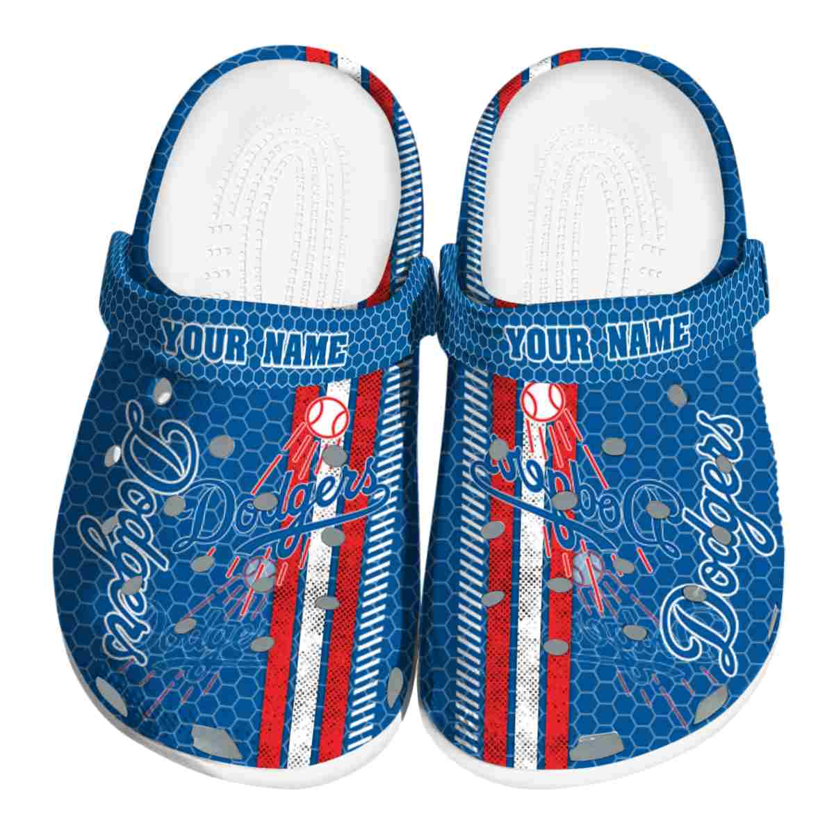 Los Angeles Dodgers MLB Sport Crocs Crocband Clogs Shoes Comfortable For Men Women and Kids