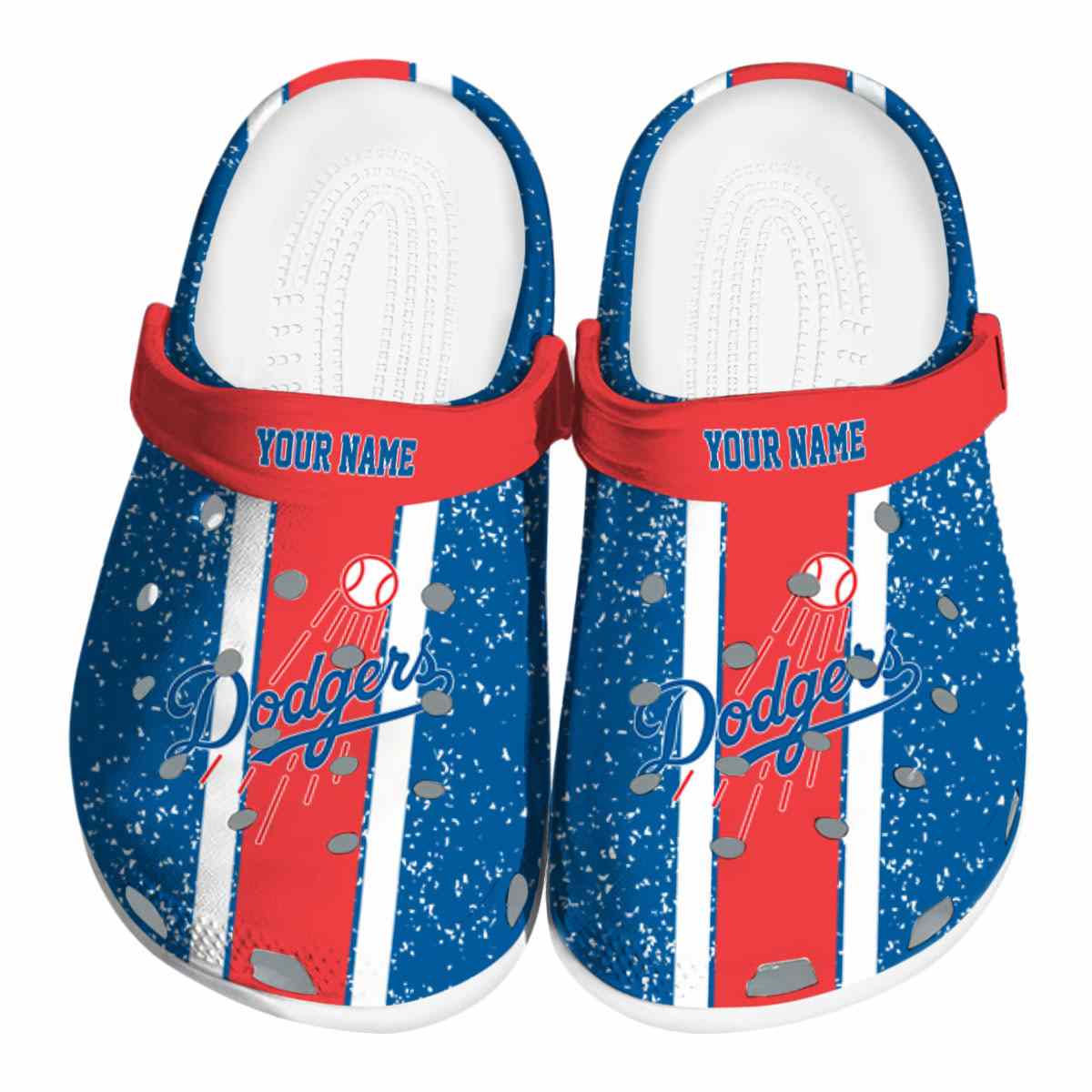 Los Angeles Dodgers MLB Sport Crocs Crocband Clogs Shoes Comfortable For Men Women and Kids
