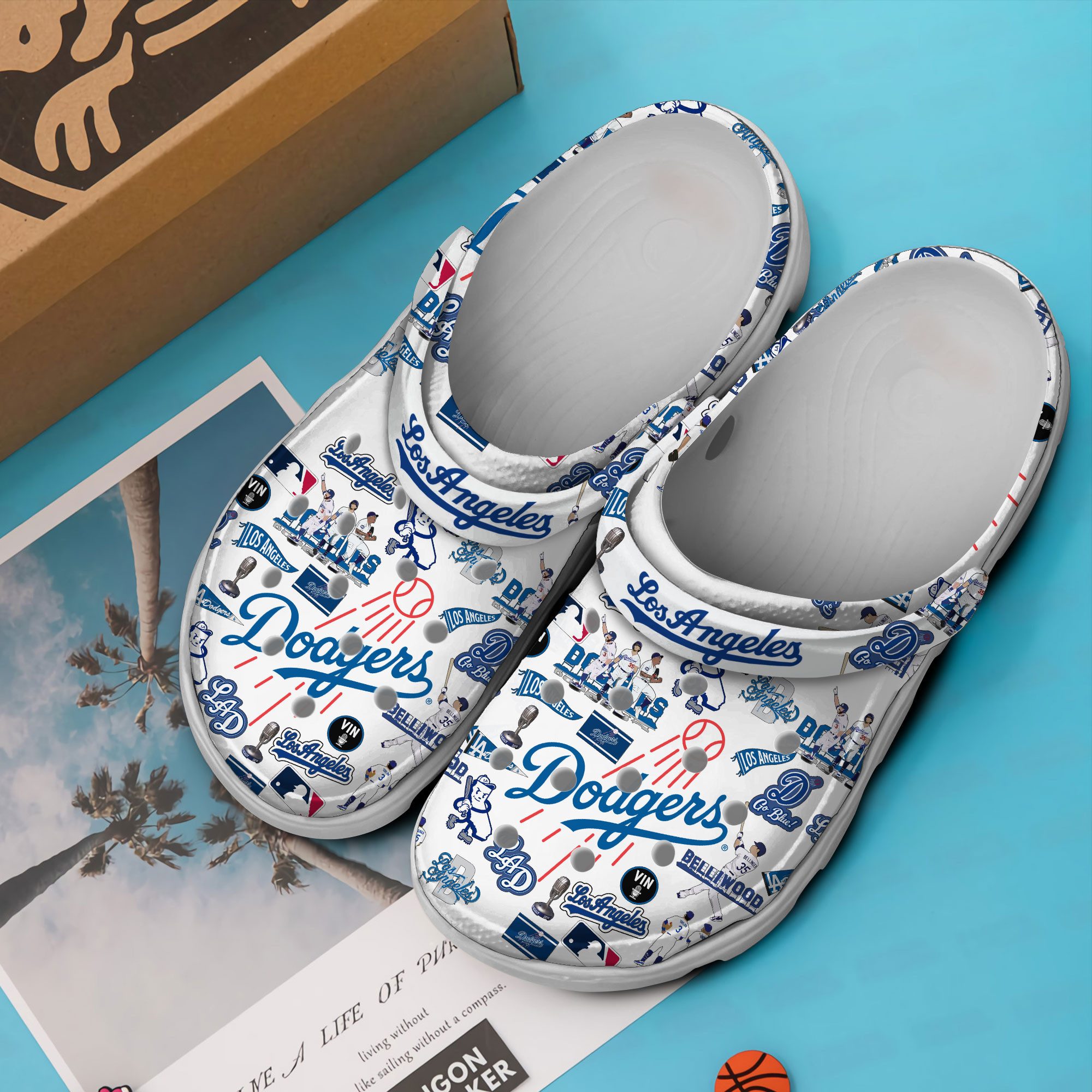 Los Angeles Dodgers MLB Sport Crocs Crocband Clogs Shoes Comfortable For Men Women and Kids - Image 4