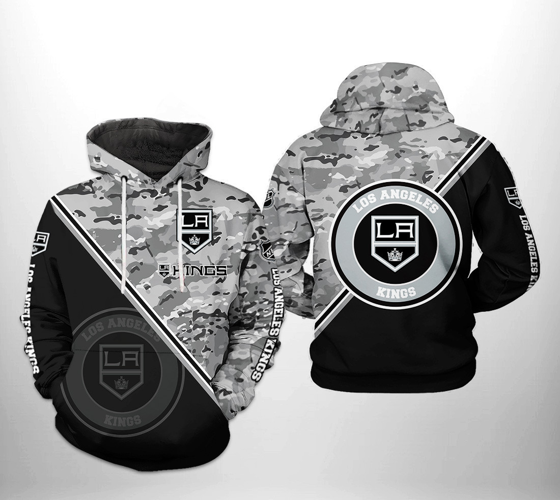 Los Angeles Kings NHL Camo Team 3D All Over Print Hoodie, Zip Hoodie