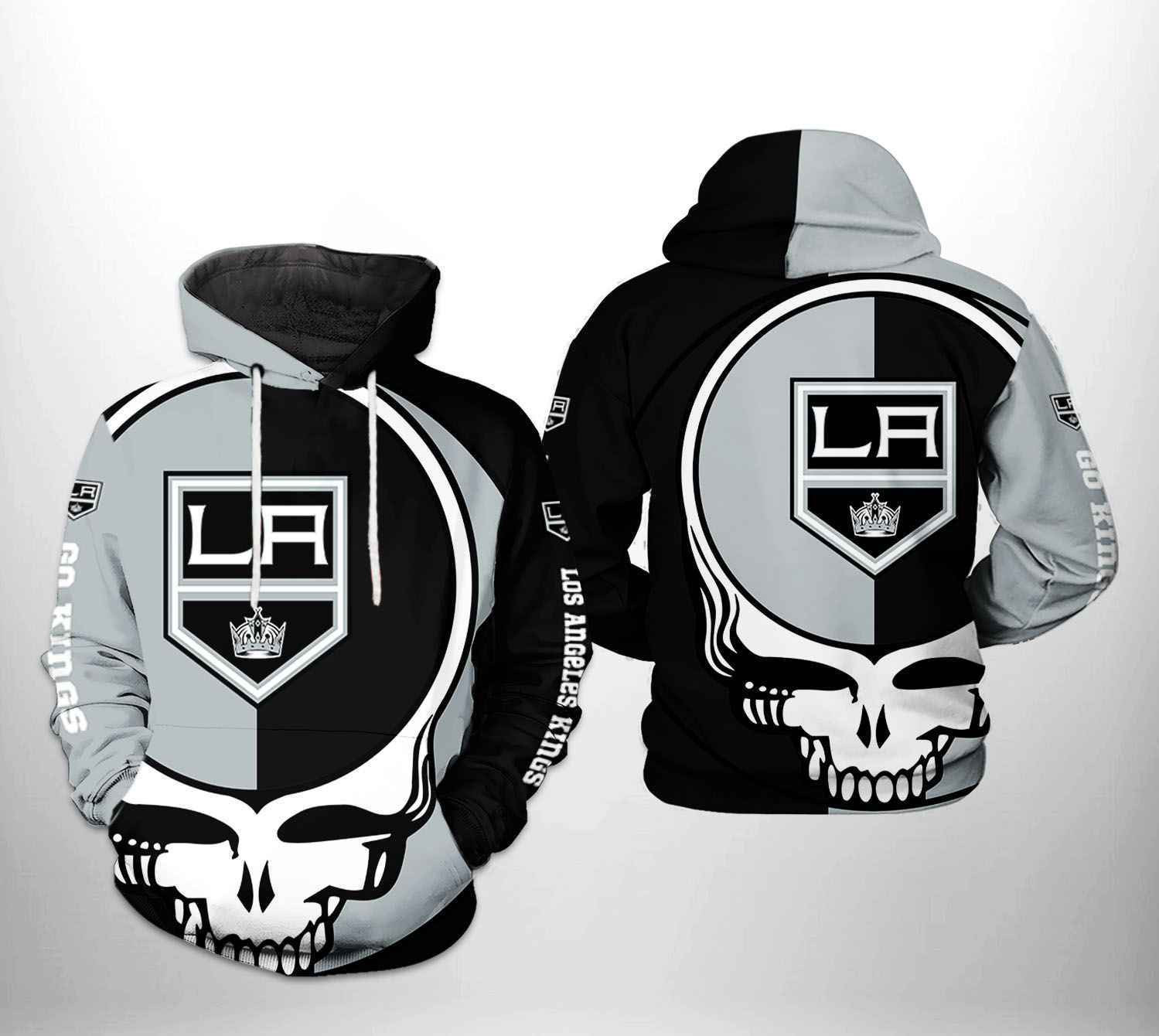 Los Angeles Kings NHL Grateful Dead 3D All Over Print Hoodie, Zip Hoodie