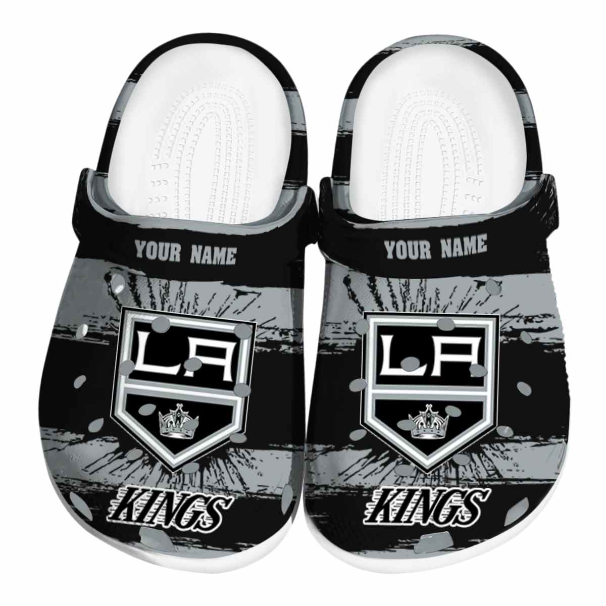 Los Angeles Kings NHL Sport Crocs Crocband Clogs Shoes Comfortable For Men Women and Kids