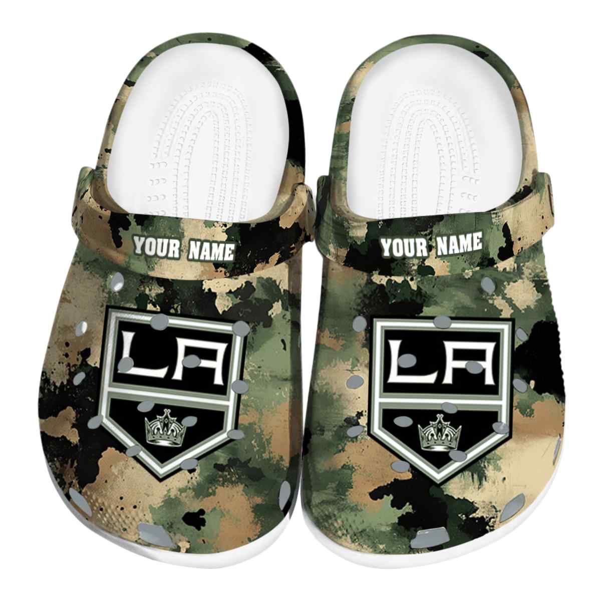 Los Angeles Kings NHL Sport Crocs Crocband Clogs Shoes Comfortable For Men Women and Kids