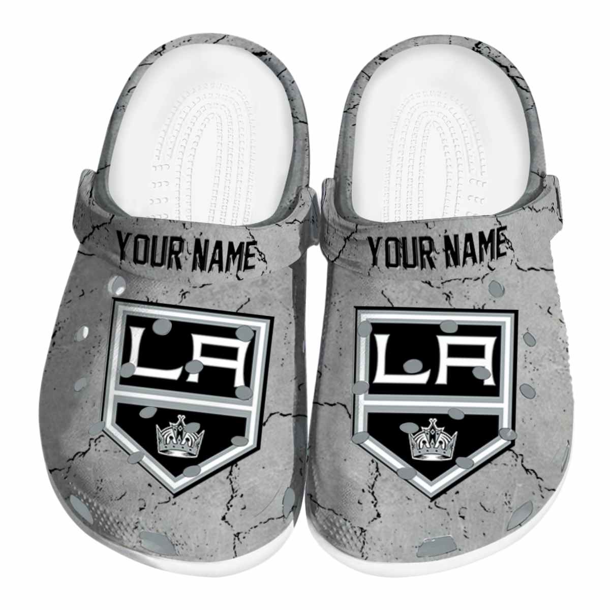 Los Angeles Kings NHL Sport Crocs Crocband Clogs Shoes Comfortable For Men Women and Kids