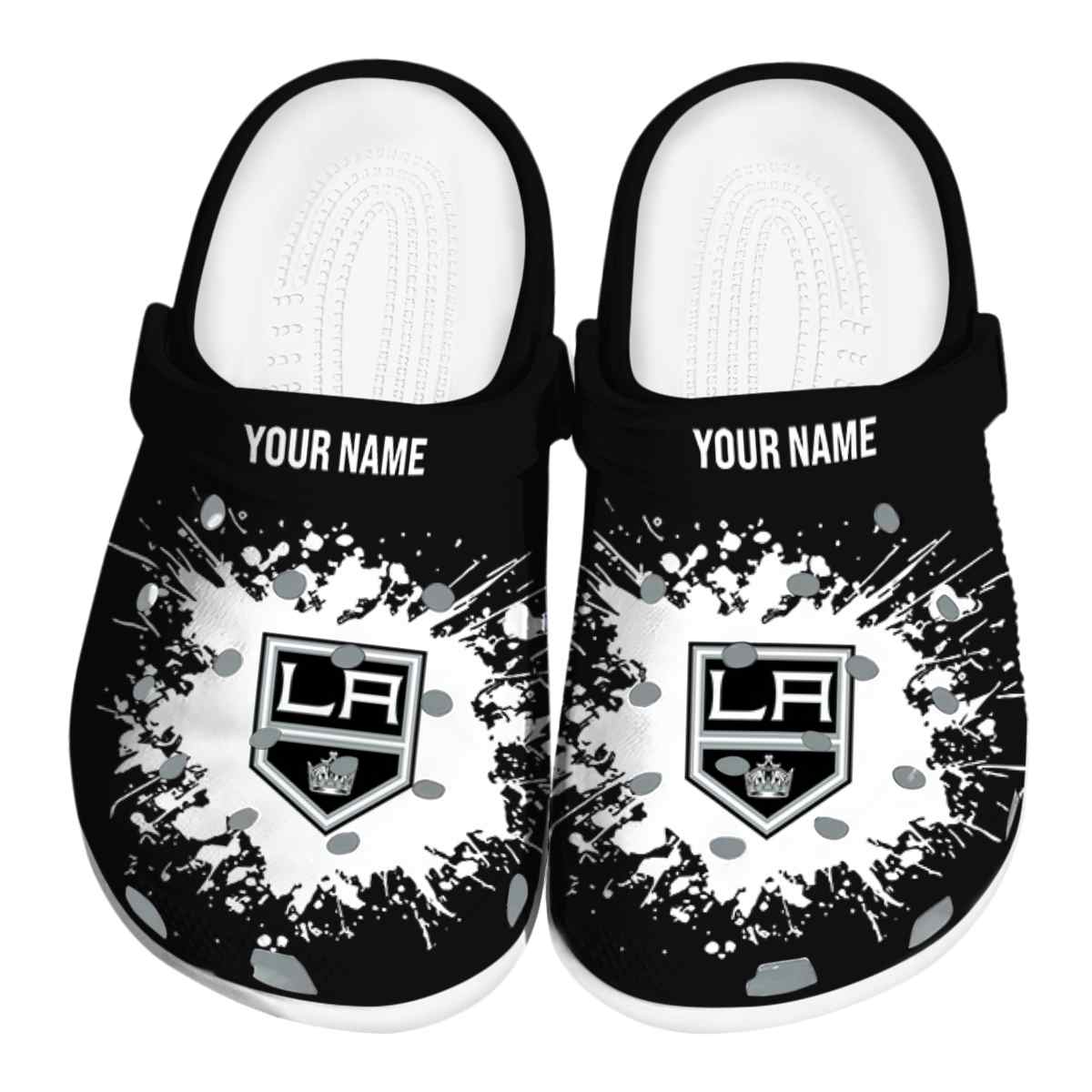 Los Angeles Kings NHL Sport Crocs Crocband Clogs Shoes Comfortable For Men Women and Kids