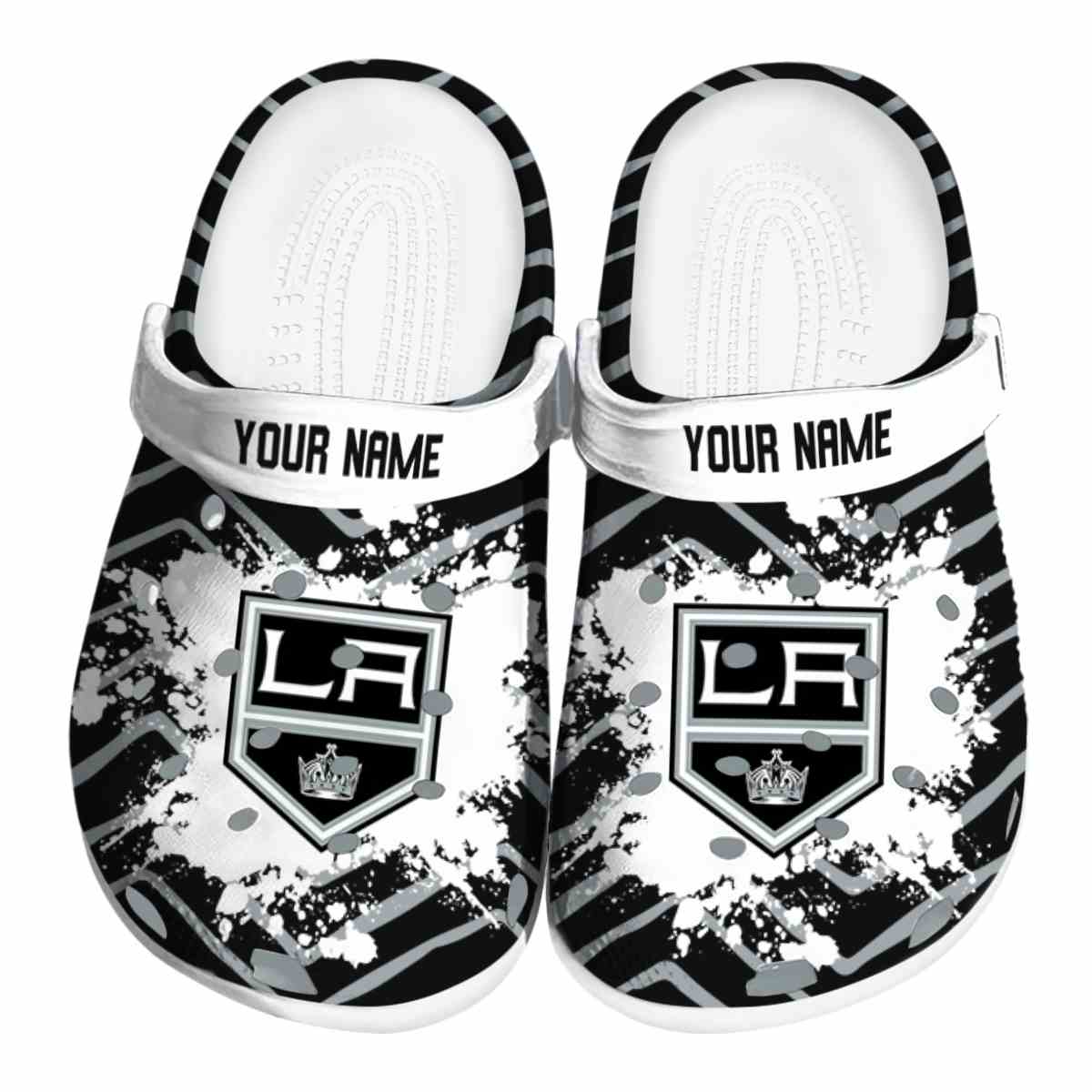 Los Angeles Kings NHL Sport Crocs Crocband Clogs Shoes Comfortable For Men Women and Kids