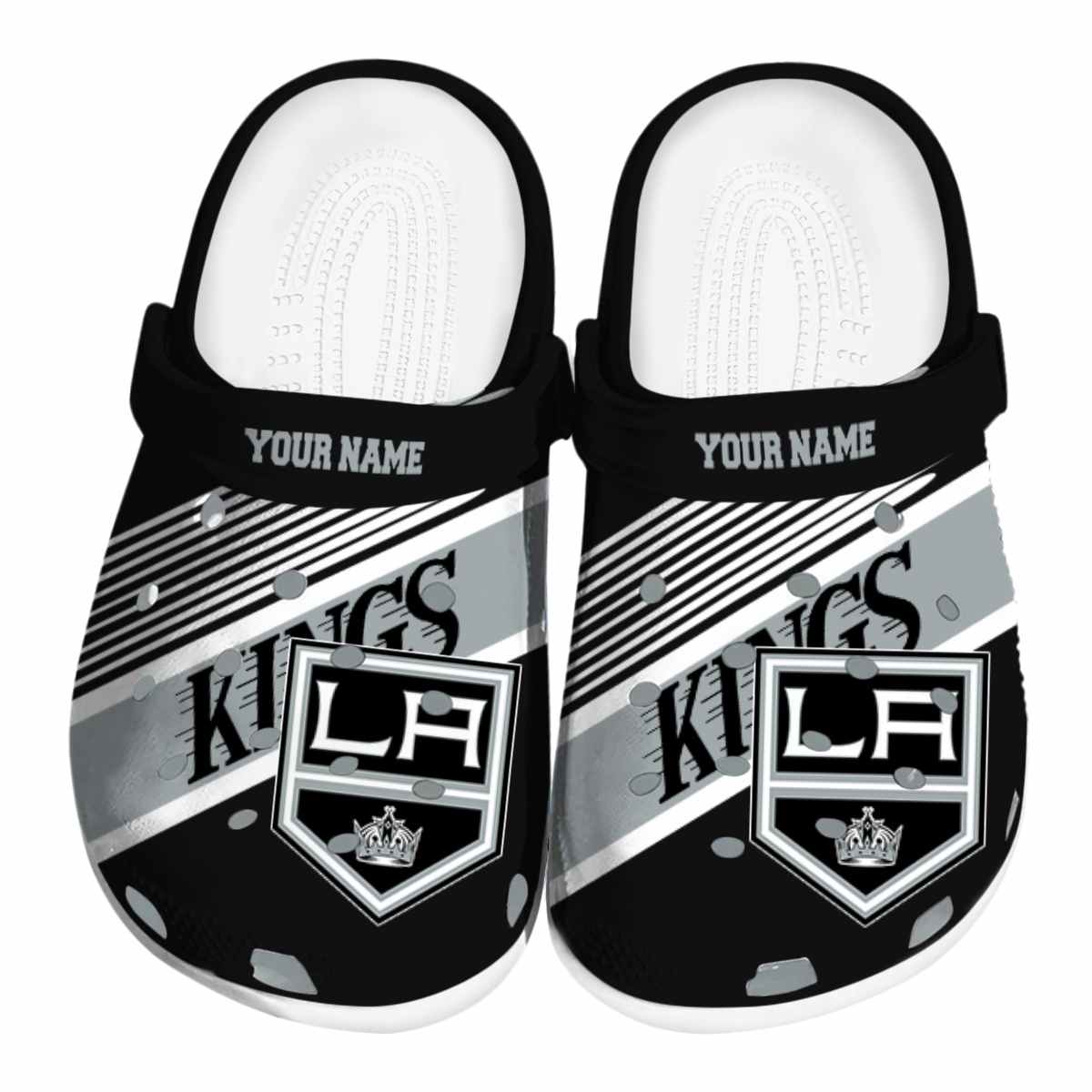 Los Angeles Kings NHL Sport Crocs Crocband Clogs Shoes Comfortable For Men Women and Kids
