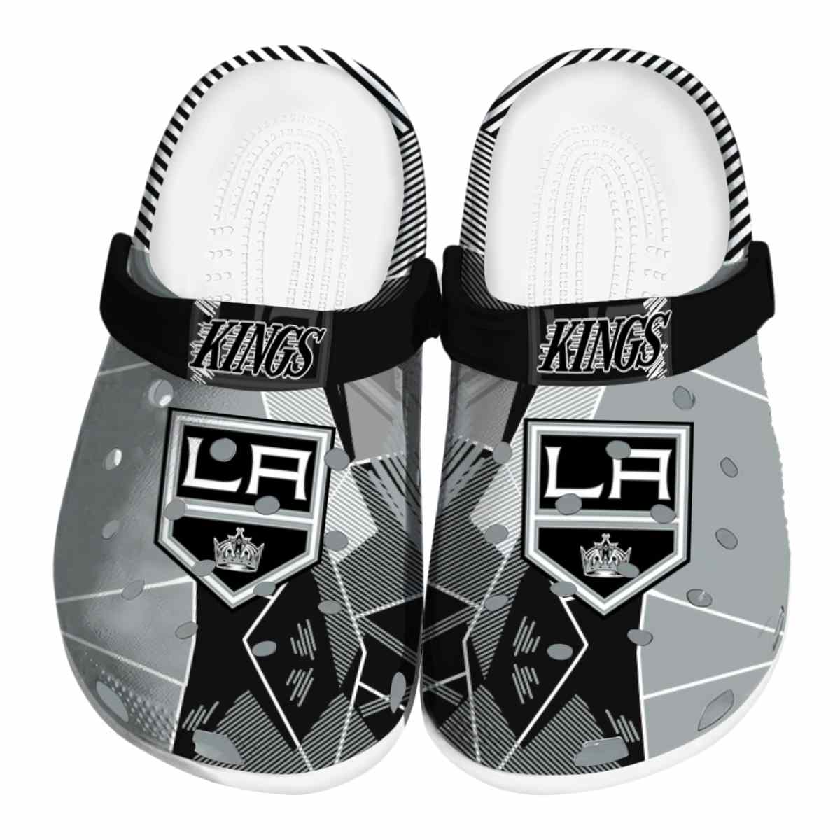 Los Angeles Kings NHL Sport Crocs Crocband Clogs Shoes Comfortable For Men Women and Kids