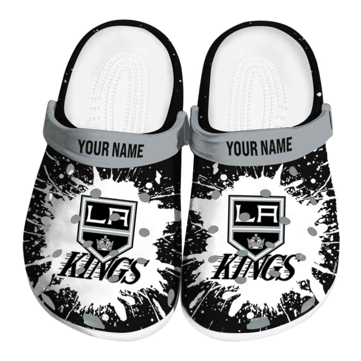 Los Angeles Kings NHL Sport Crocs Crocband Clogs Shoes Comfortable For Men Women and Kids