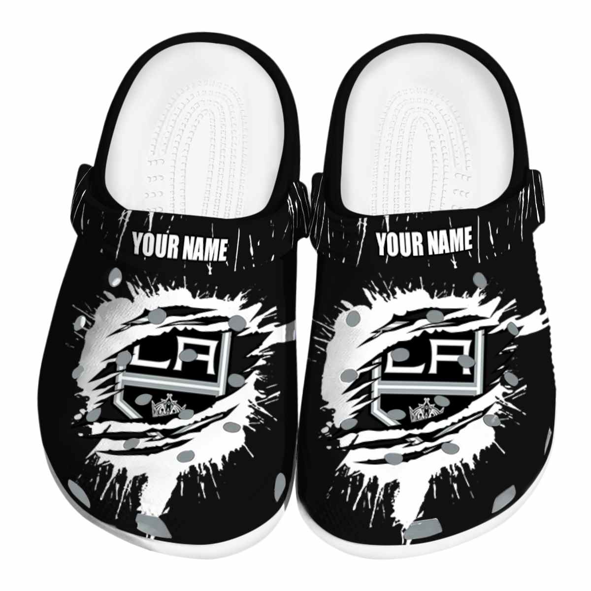 Los Angeles Kings NHL Sport Crocs Crocband Clogs Shoes Comfortable For Men Women and Kids