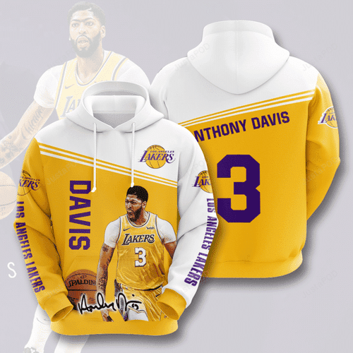 LOS ANGELES LAKERS Anthony Davis 3D All Over Print Hoodie, Zip Hoodie