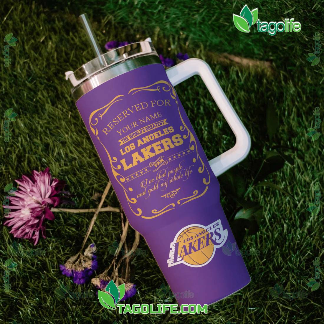 Los Angeles Lakers NBA Custom Stanley Cup 40 oz 30 oz Tumbler With HandleTVC2301984 - Image 3