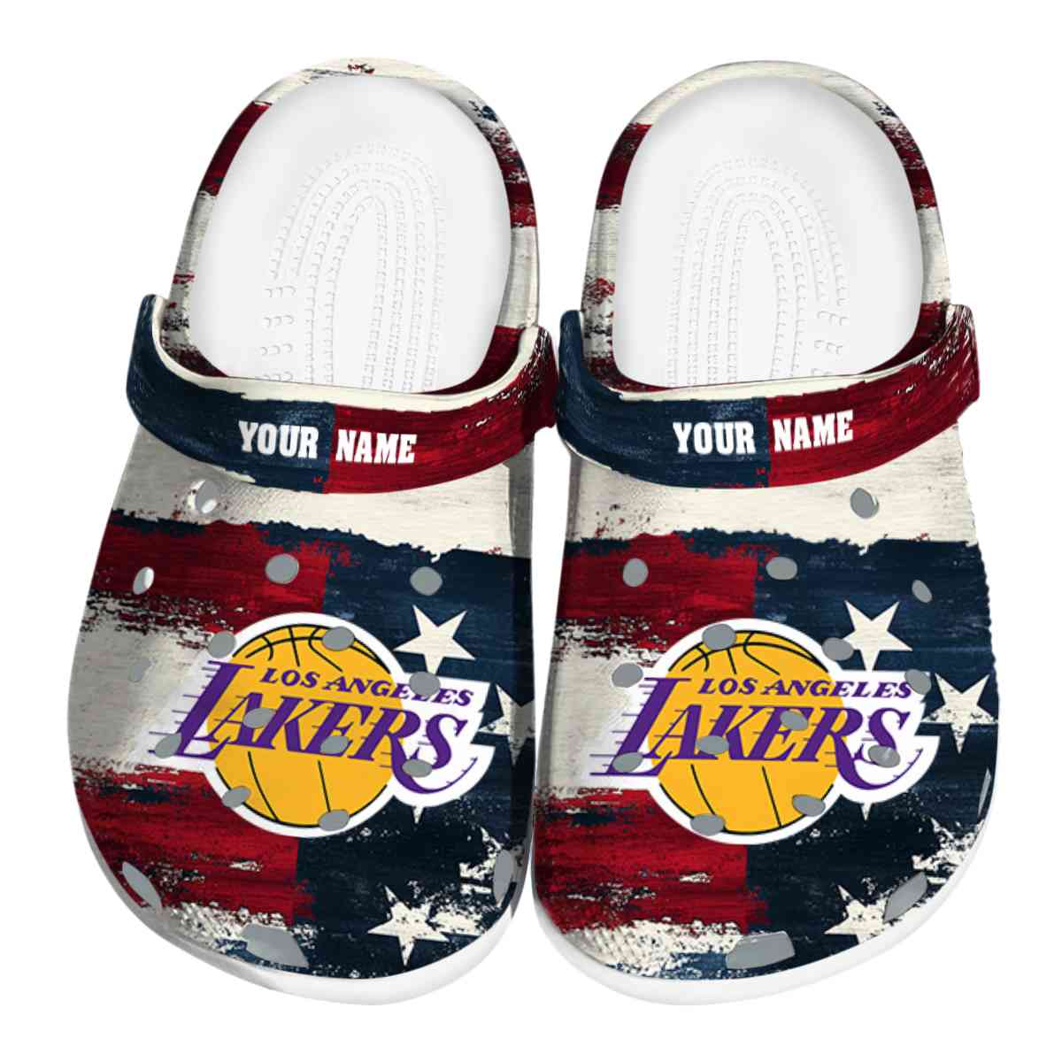 Los Angeles Lakers NBA Sport Crocs Crocband Clogs Shoes Comfortable For Men Women and Kids