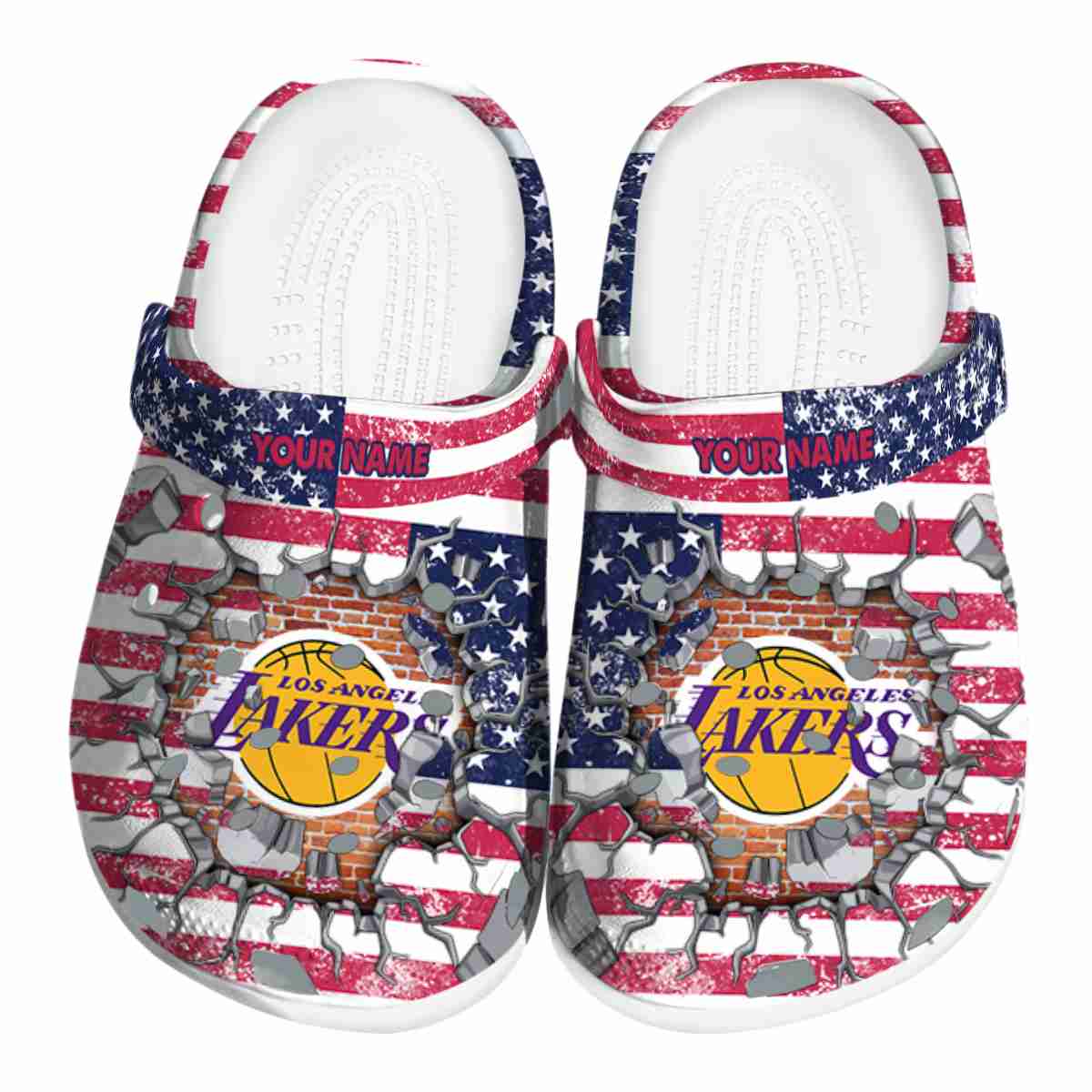 Los Angeles Lakers NBA Sport Crocs Crocband Clogs Shoes Comfortable For Men Women and Kids