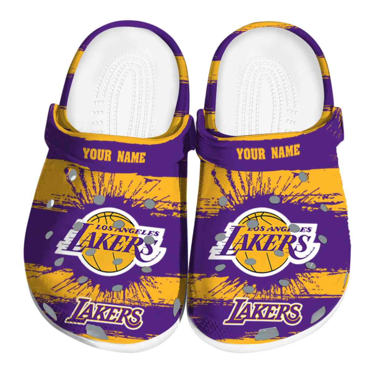 Los Angeles Lakers NBA Sport Crocs Crocband Clogs Shoes Comfortable For Men Women and Kids