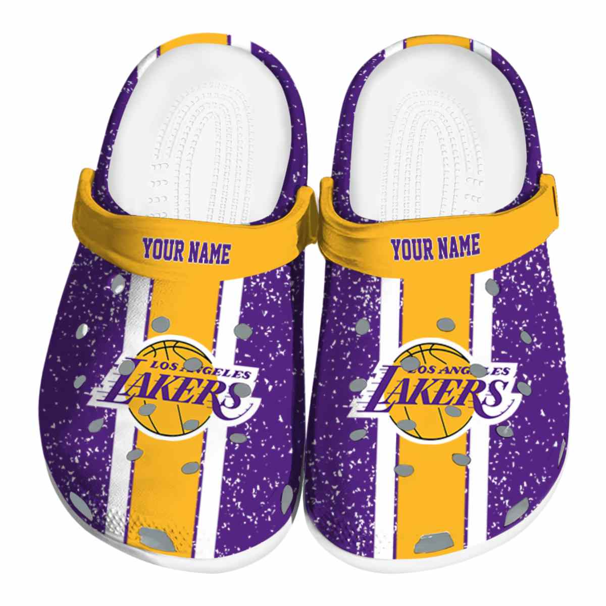 Los Angeles Lakers NBA Sport Crocs Crocband Clogs Shoes Comfortable For Men Women and Kids