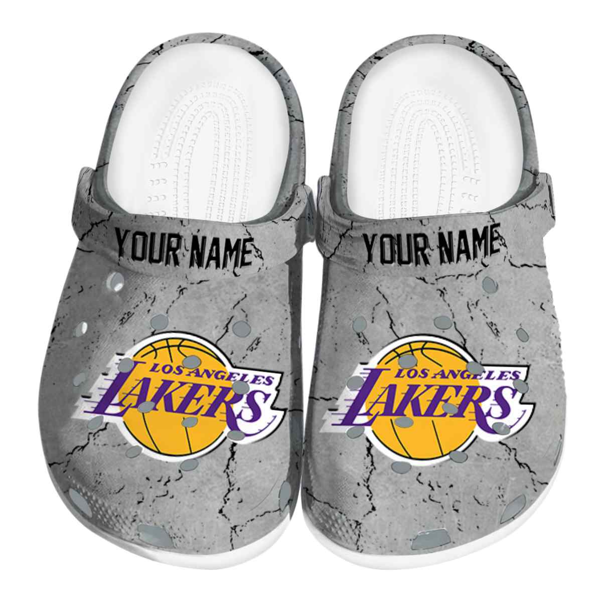 Los Angeles Lakers NBA Sport Crocs Crocband Clogs Shoes Comfortable For Men Women and Kids