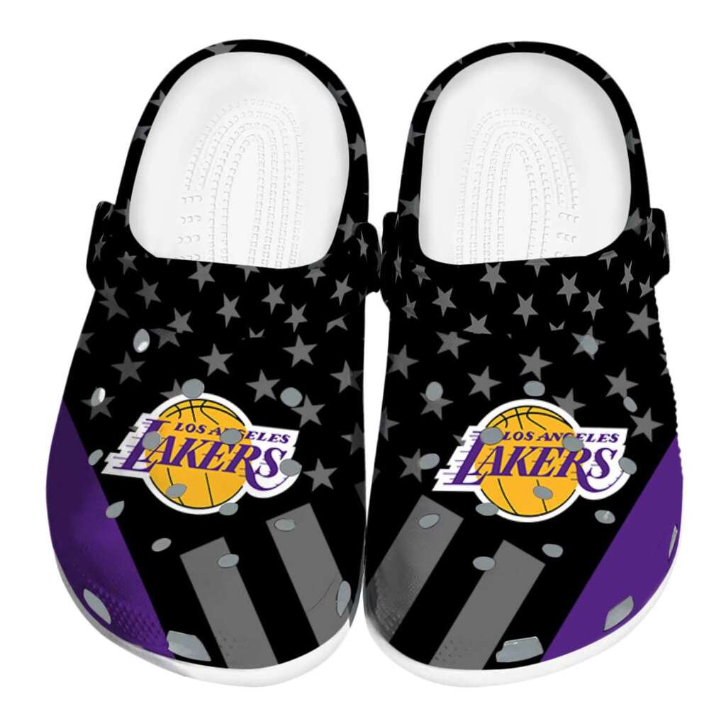 Los Angeles Lakers Stellar Stripes Theme ClogTVC1801919