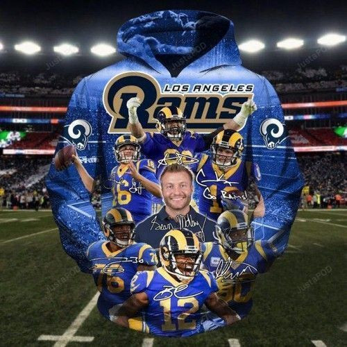 Los Angeles Rams All Team 3D All Over Print Hoodie, Zip Hoodie