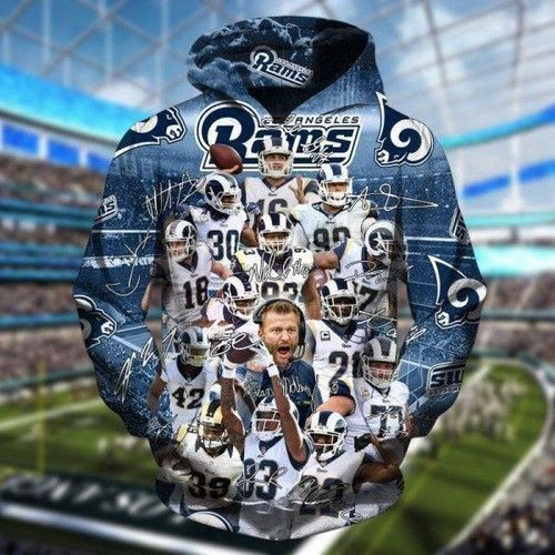 Los Angeles Rams Classic Teams 3D All Over Print Hoodie, Zip Hoodie