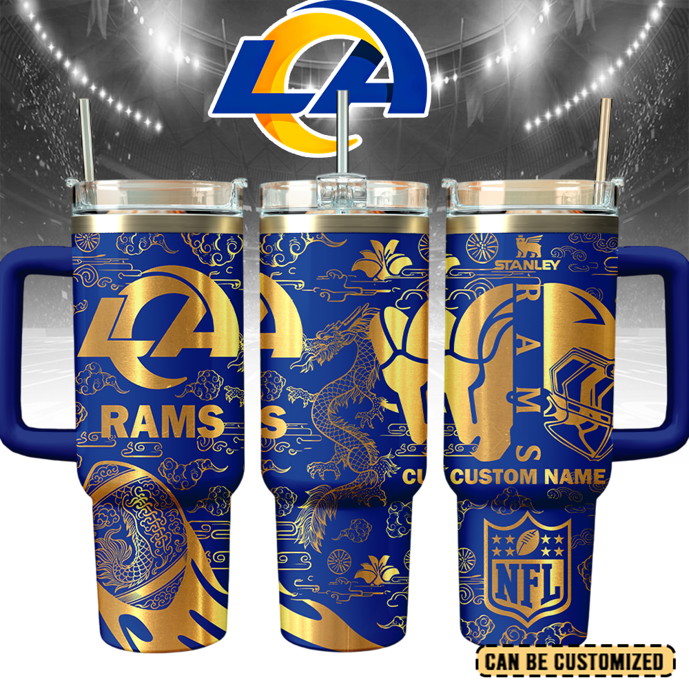 Los Angeles Rams Custom Stanley Cup 40 oz 30 oz Tumbler With HandleTVC2301108 - Image 2