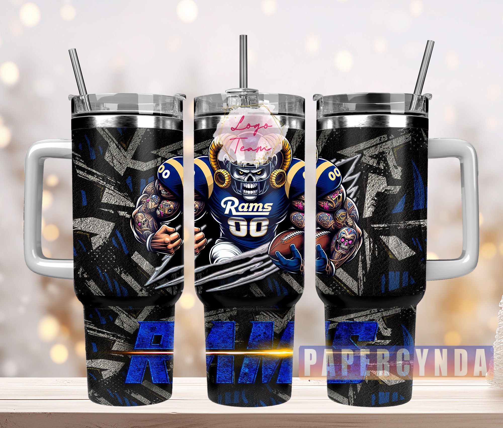 Los Angeles Rams Custom Stanley Cup 40 oz 30 oz Tumbler With HandleTVC2301840