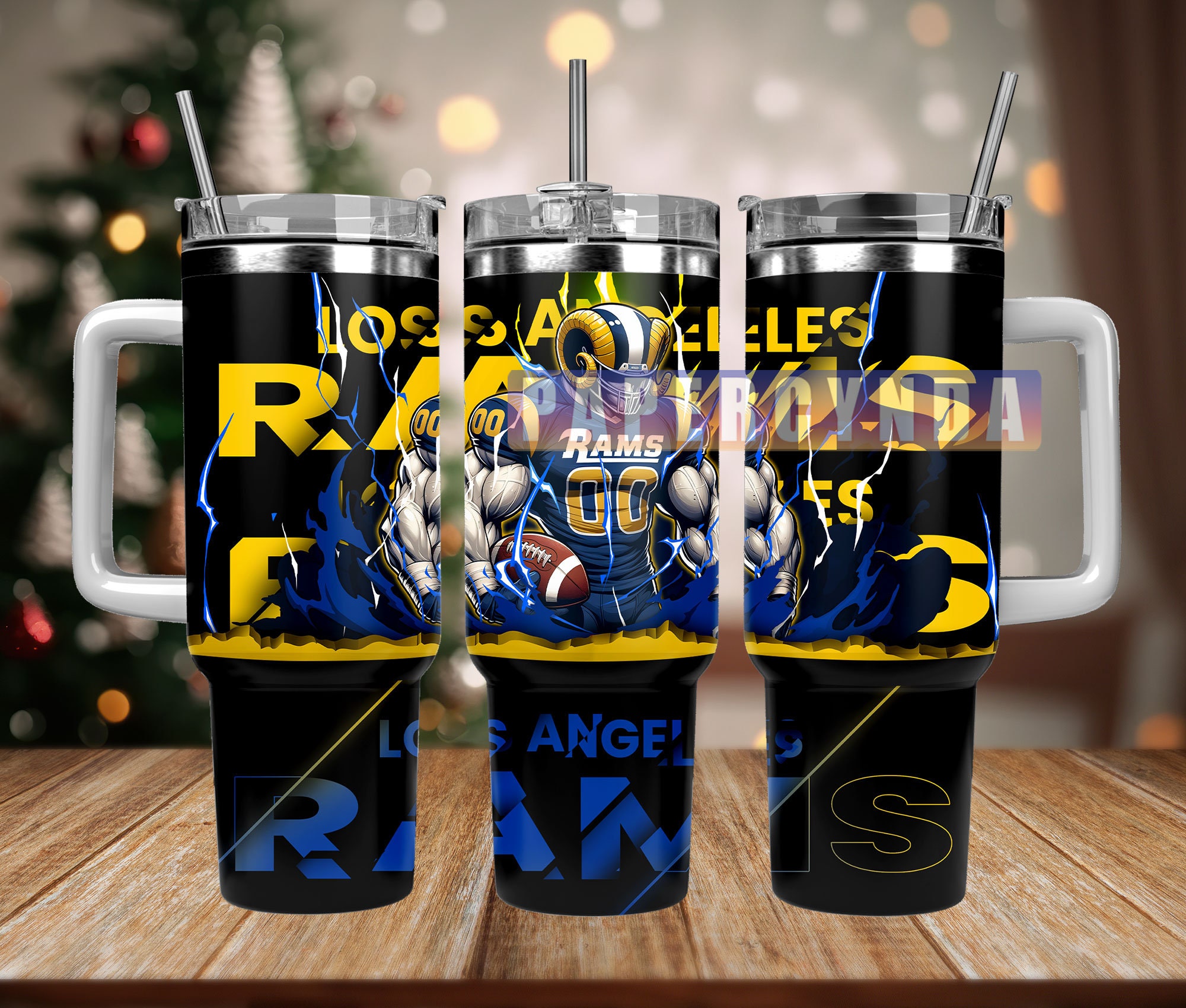 Los Angeles Rams Custom Stanley Cup 40 oz 30 oz Tumbler With HandleTVC2301843