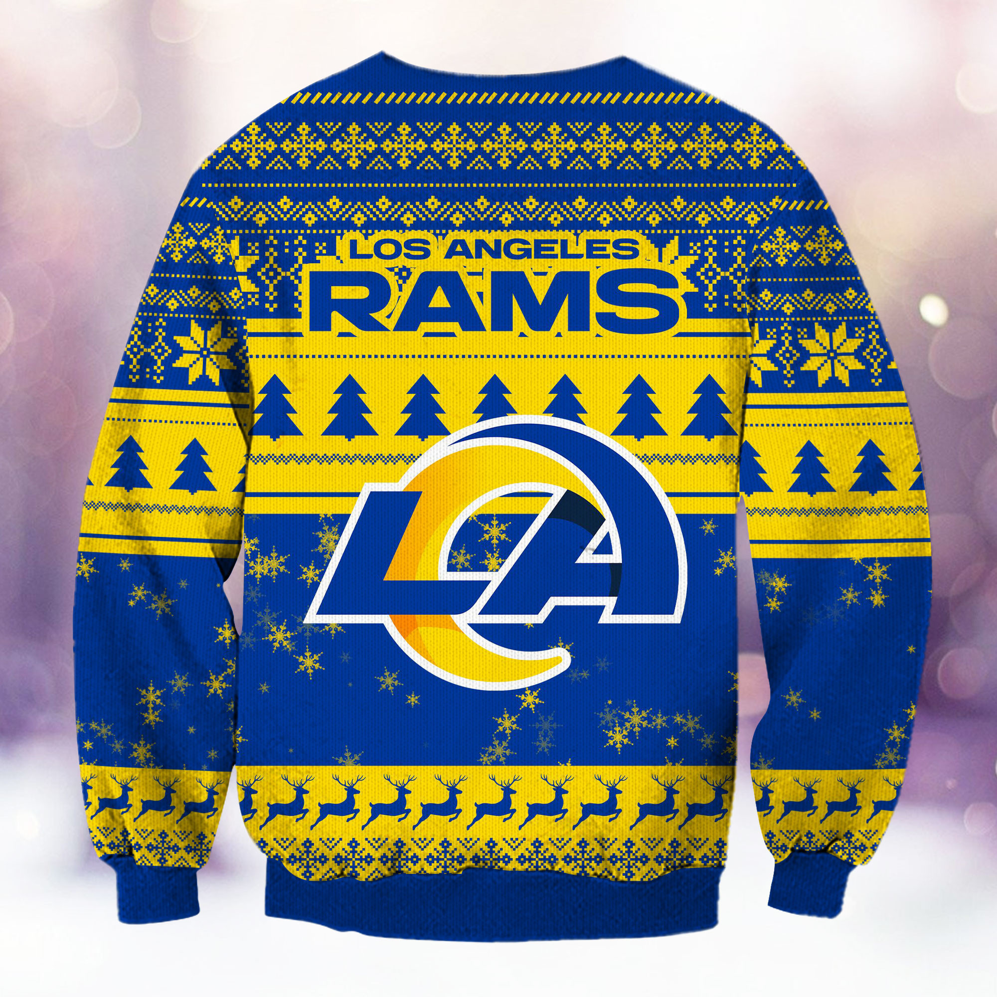 Los Angeles Rams Grinch Ugly Christmas Sweater Adult 3D Funny Matching for family - Image 3
