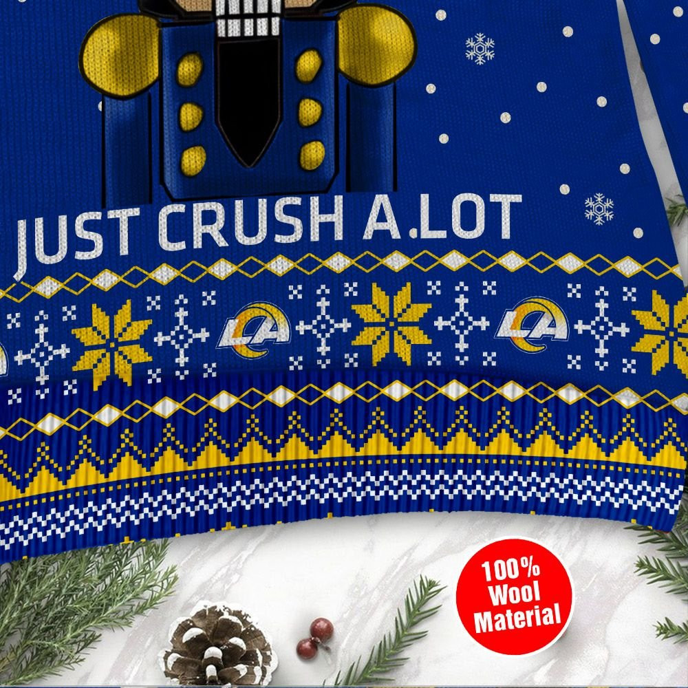 Los Angeles Rams I Am Not A Player I Just Crush Alot Ugly Christmas Sweater Adult 3D Funny Matching for family - Image 4