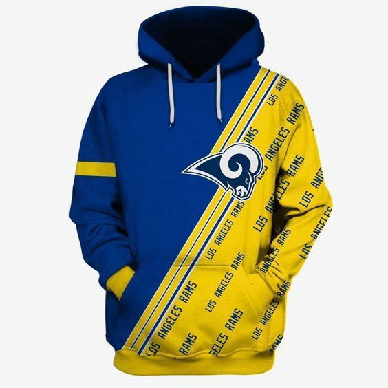 Los Angeles Rams Ncaa Football Many Logo 3D All Over Print Hoodie, Zip Hoodie