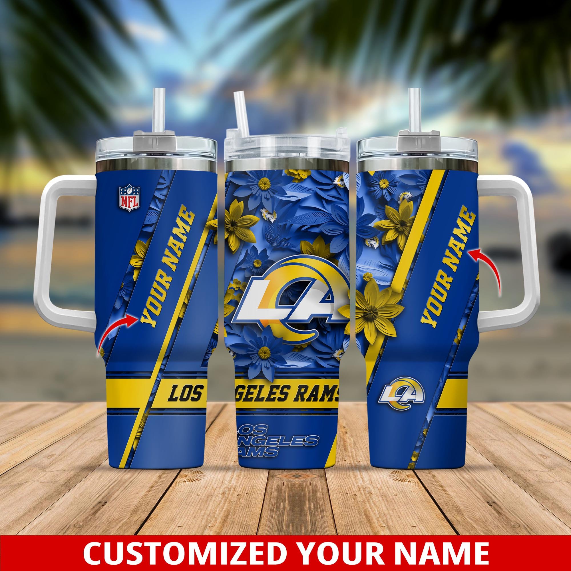 Los Angeles Rams NFL Custom Stanley Cup 40 oz 30 oz Tumbler With HandleTVC230103