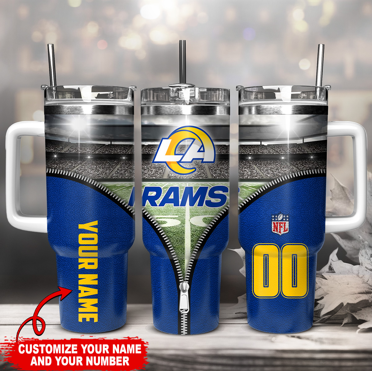 Los Angeles Rams NFL Custom Stanley Cup 40 oz 30 oz Tumbler With HandleTVC230139