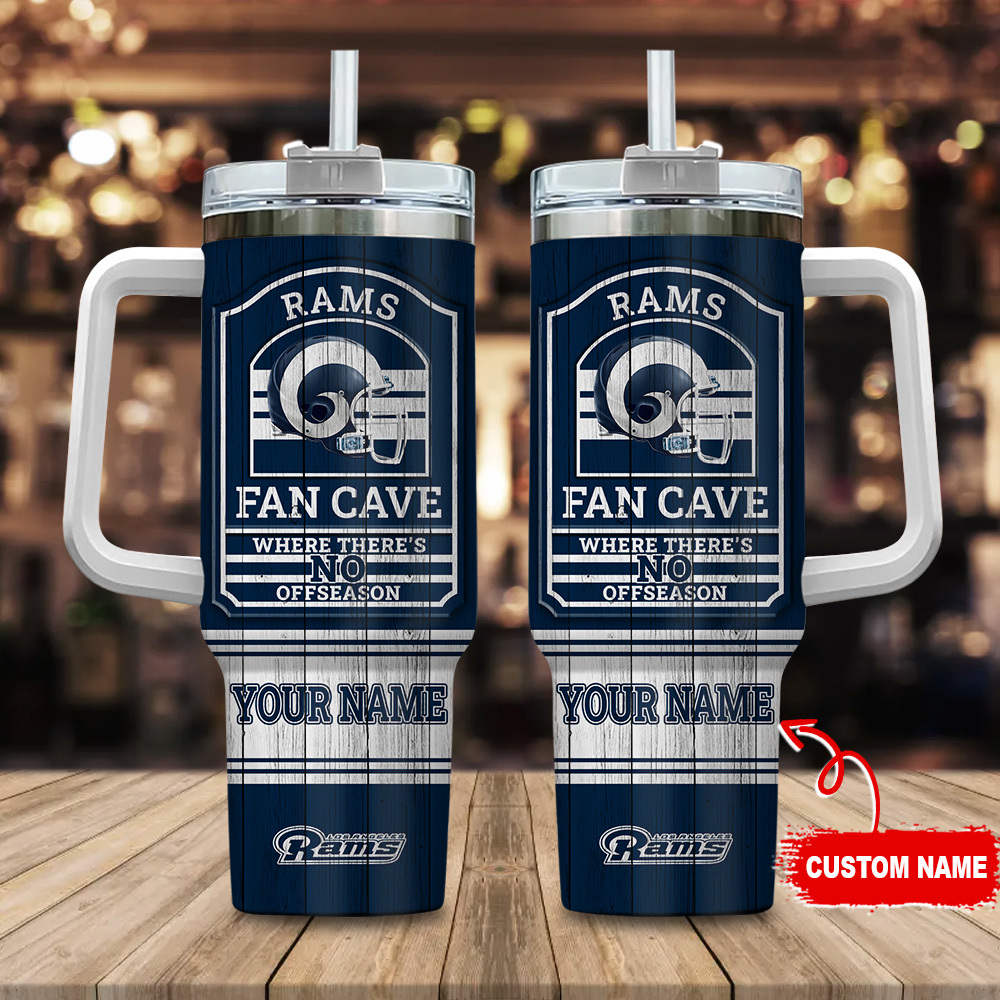 Los Angeles Rams NFL Fan Cave Custom Stanley Cup 40 oz 30 oz Tumbler With HandleTVC230177