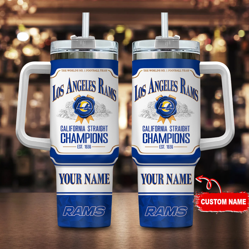 Los Angeles Rams NFL Jim Beam Custom Stanley Cup 40 oz 30 oz Tumbler With HandleTVC230126