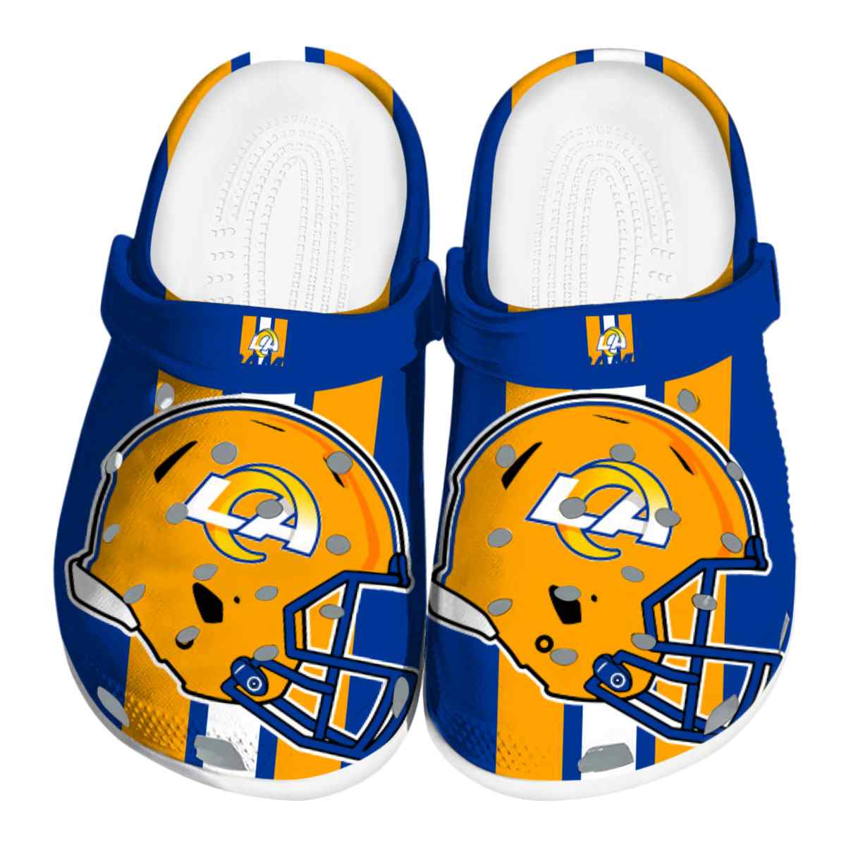 Los Angeles Rams NFL Sport Crocs Crocband Clogs Shoes Comfortable For Men Women and Kids