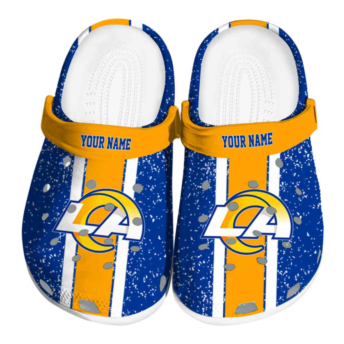 Los Angeles Rams NFL Sport Crocs Crocband Clogs Shoes Comfortable For Men Women and Kids