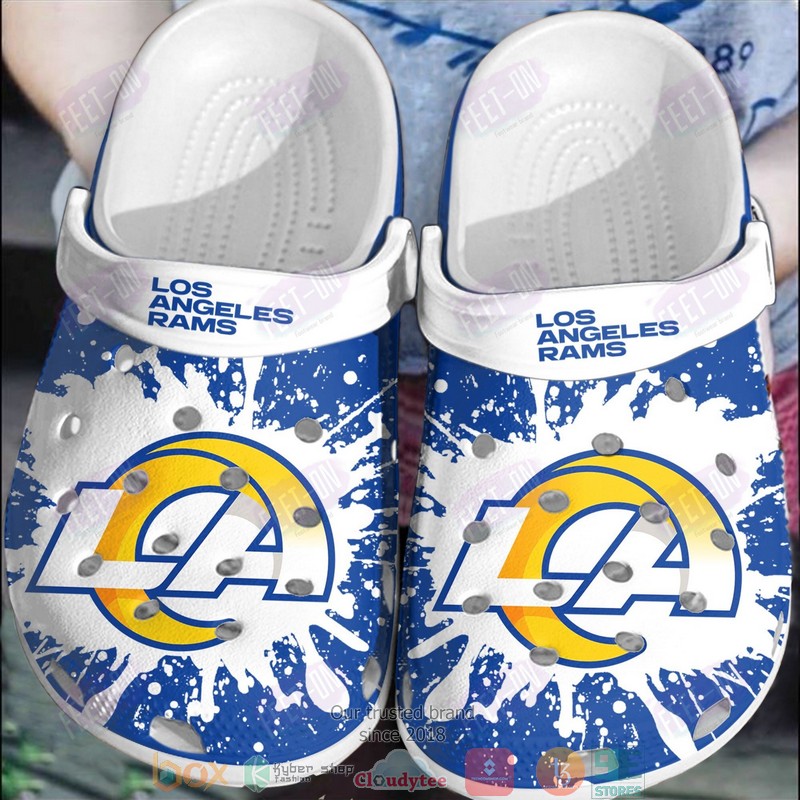 Los Angeles Rams NFL Sport Crocs Crocband Clogs Shoes Comfortable For Men Women and Kids