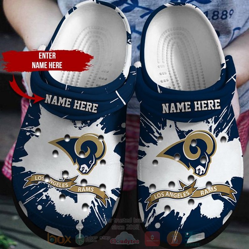 Los Angeles Rams NFL Sport Crocs Crocband Clogs Shoes Comfortable For Men Women and Kids
