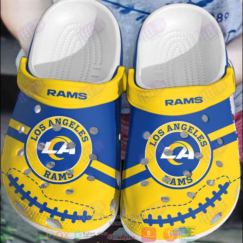 Los Angeles Rams NFL Sport Crocs Crocband Clogs Shoes Comfortable For Men Women and Kids