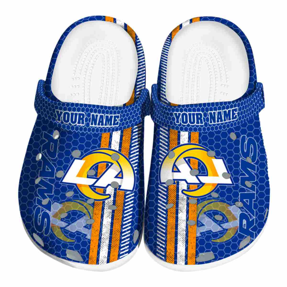 Los Angeles Rams NFL Sport Crocs Crocband Clogs Shoes Comfortable For Men Women and Kids