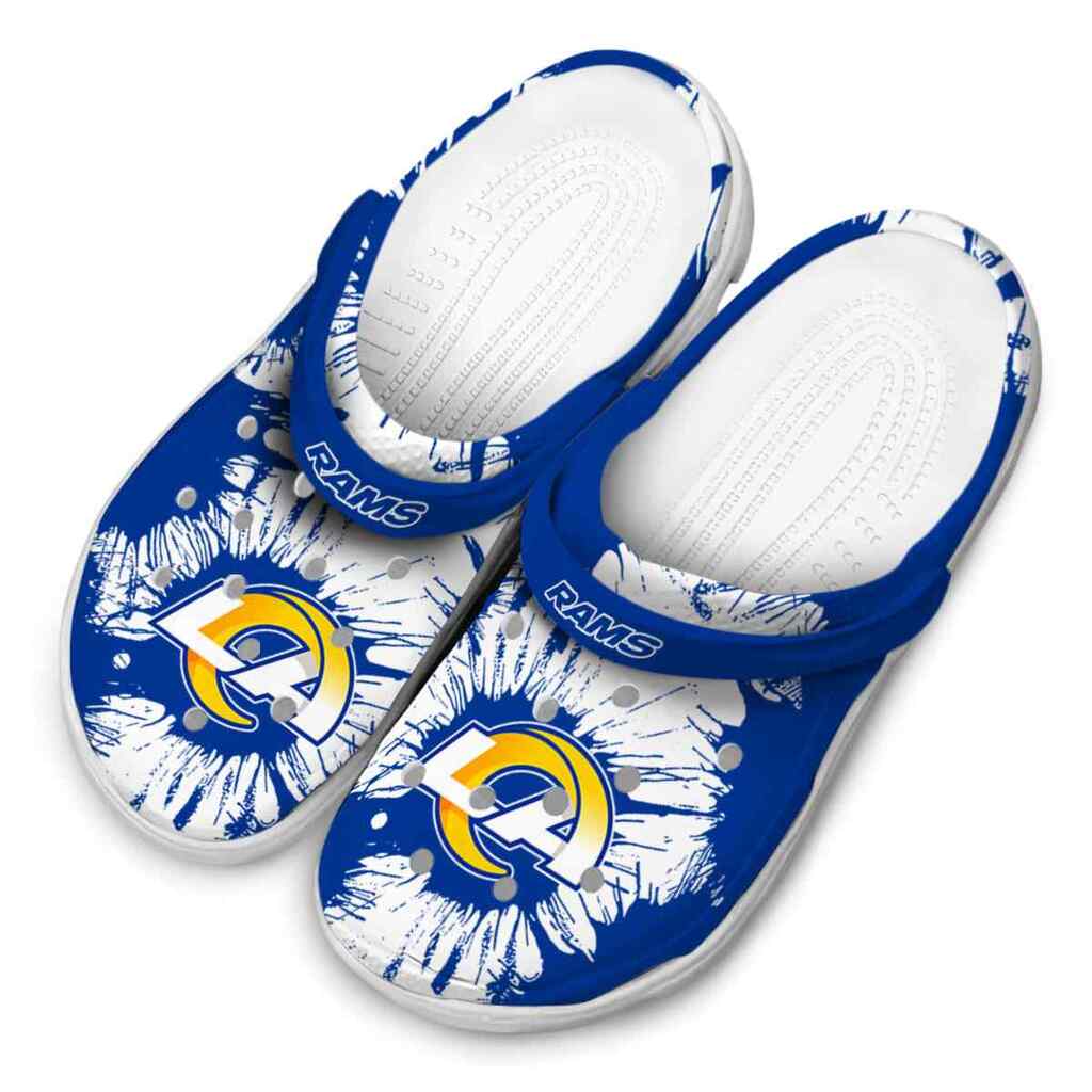 Los Angeles Rams Splatter Graphics ClogTVC180111 - Image 4