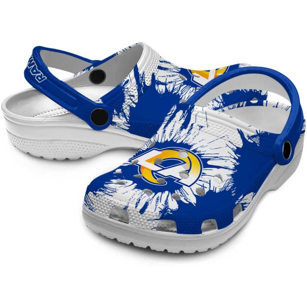Los Angeles Rams Splatter Graphics ClogTVC180111 - Image 3