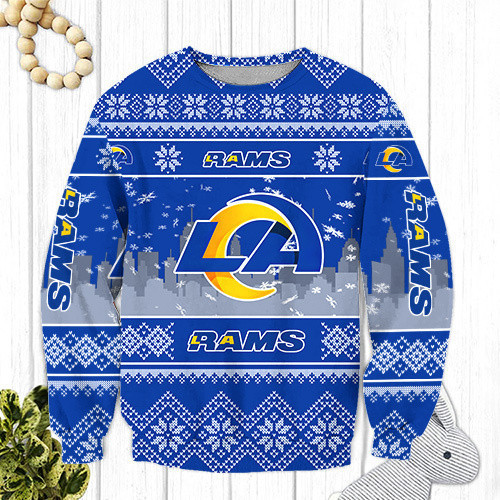 Los Angeles Rams Ugly Christmas Sweater Adult 3D Funny Matching for family