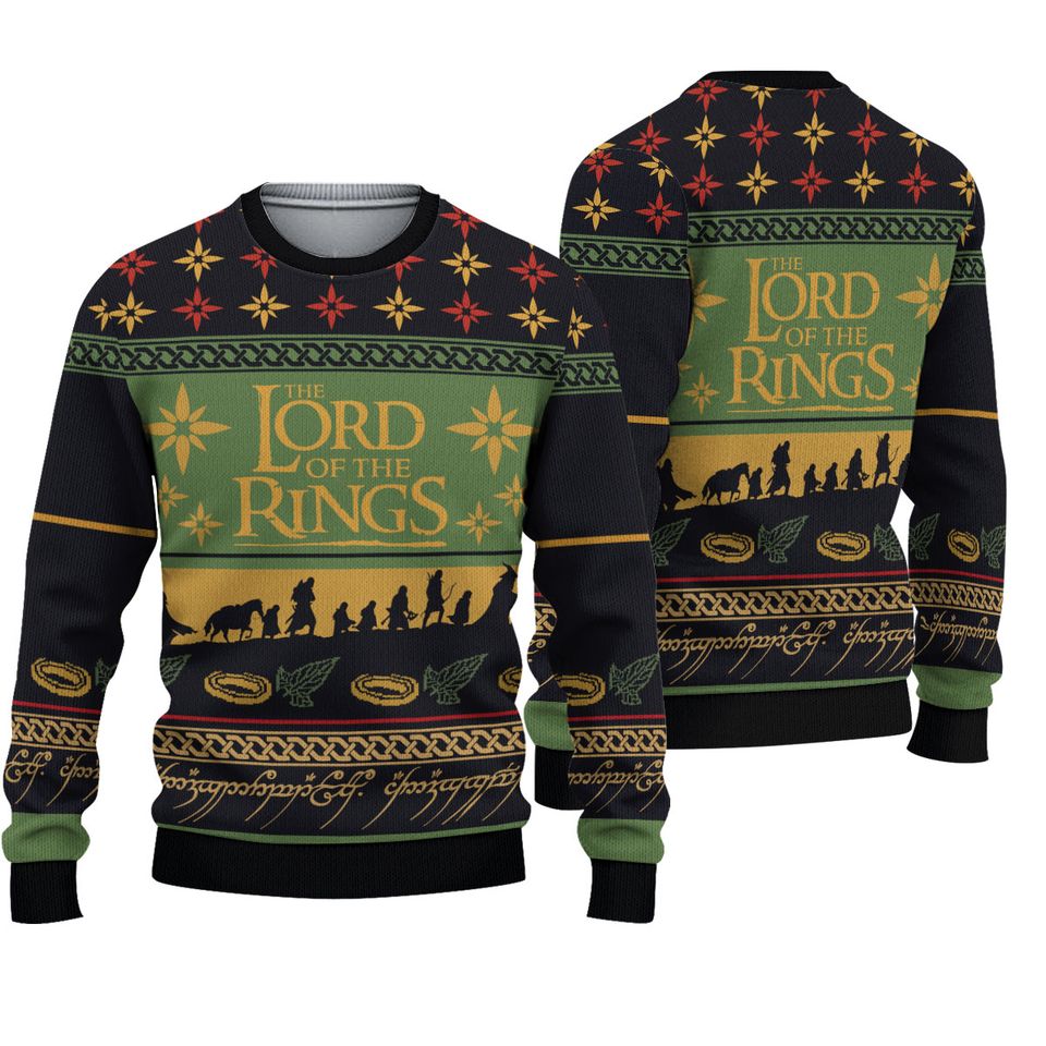 LOTR All Over Print 3D Ugly Sweater