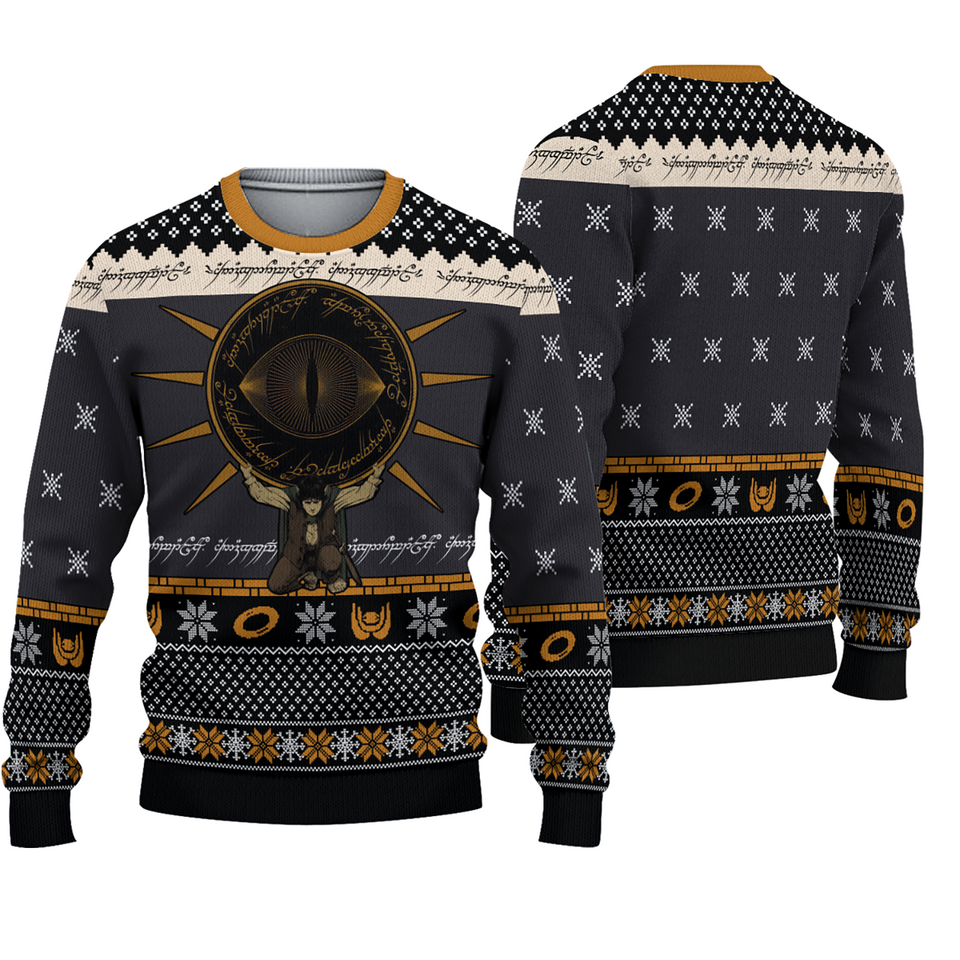 LOTR Eye of Sauron Ugly Christmas Sweater