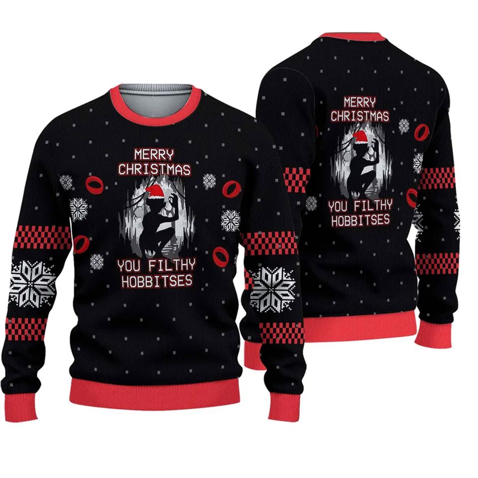 LOTR Filthy Hobitses Ugly Christmas Sweater