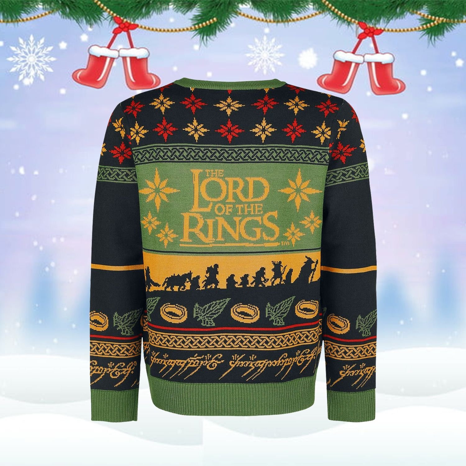 LOTR Ugly Christmas Sweater Adult 3D Funny Matching for family