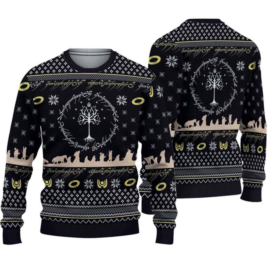 LOTR Ugly Knitted Christmas Sweater