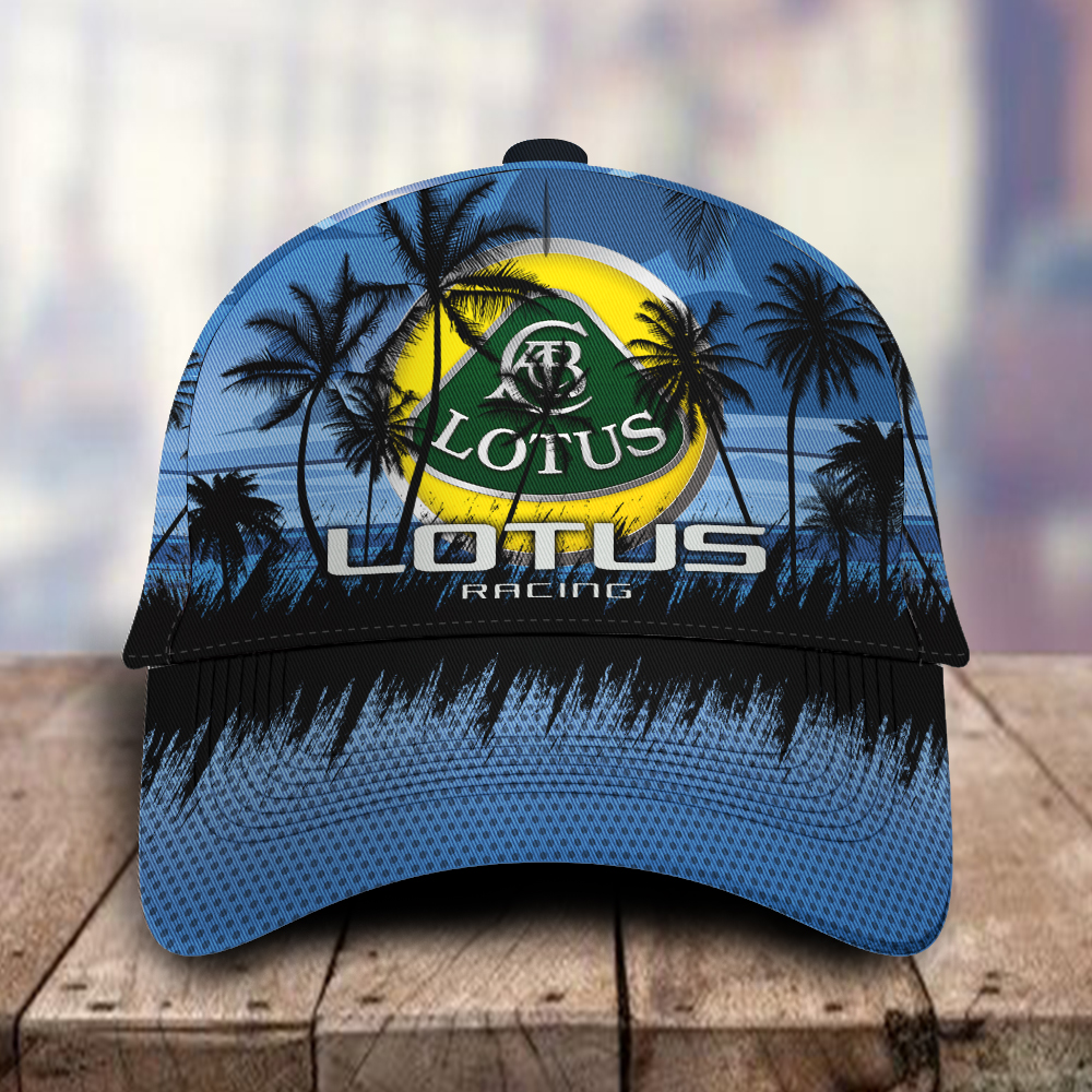 Lotus Cars 3D Classic Cap Hawaiian Tropical Car Motor Brand Hats Trucker Hats Custom Hats Gifts For Men & Women
