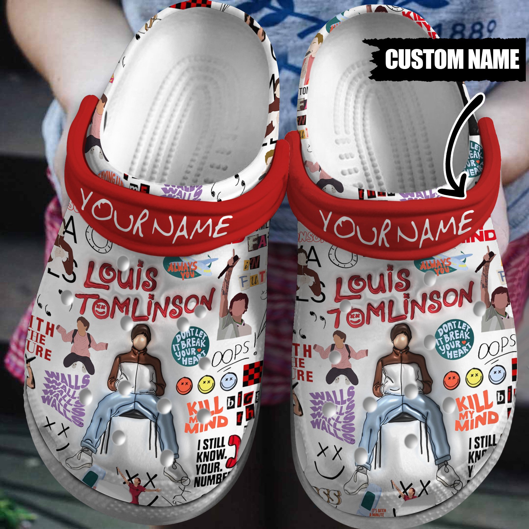 Louis Tomlinson Music Crocs Crocband Clogs Shoes Comfortable For Men Women and Kids